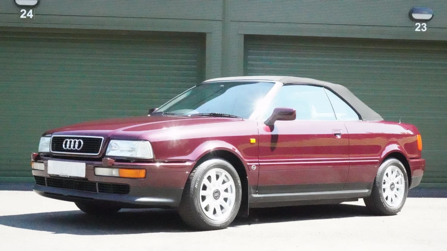 1995 Audi Cabriolet in Ruby Red Pearl